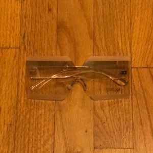 Oversized large clear glasses